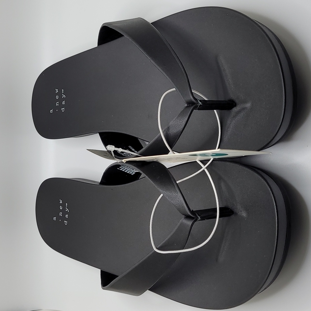 A New Day black flip flops